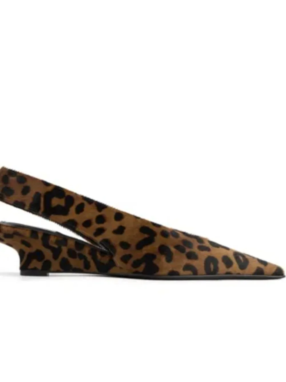 TOTEME Leopard-print calf hair slingback pumps - Picture 6 of 7